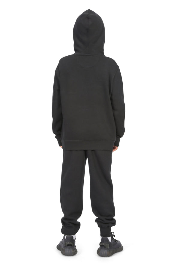 EVERYDAY KIDS All-Season Black Pullover Hoodie – Warm Fleece Sweatshirt with Hood – Ideal for School, Outdoor Play, or Travel – Boys Hoodie