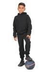 EVERYDAY KIDS All-Season Black Pullover Hoodie – Warm Fleece Sweatshirt with Hood – Ideal for School, Outdoor Play, or Travel – Boys Hoodie