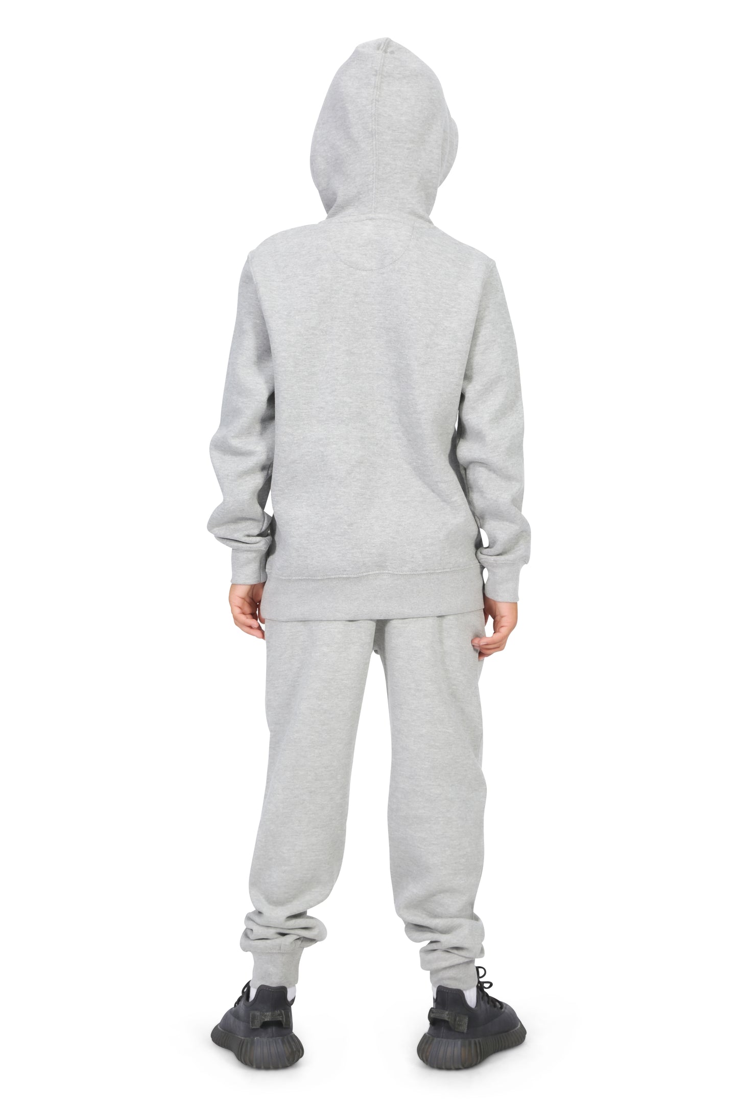 EVERYDAY KIDS All-Season Heather Gray Pullover Hoodie – Warm Fleece Sweatshirt with Hood – Ideal for School, Outdoor Play, or Travel – Boys Hoodie