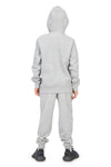 Boys Heather Gray Cotton Fleece Sweatpants Joggers with Pockets