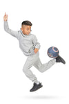 Boys Heather Gray Cotton Fleece Sweatpants Joggers with Pockets
