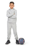 EVERYDAY KIDS All-Season Heather Gray Pullover Hoodie – Warm Fleece Sweatshirt with Hood – Ideal for School, Outdoor Play, or Travel – Boys Hoodie