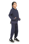 EVERYDAY KIDS All-Season Navy Pullover Hoodie – Warm Fleece Sweatshirt with Hood – Ideal for School, Outdoor Play, or Travel – Girls Hoodie