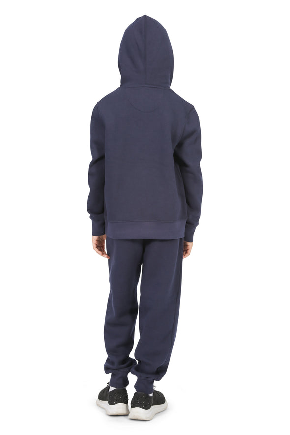 EVERYDAY KIDS All-Season Navy Pullover Hoodie – Warm Fleece Sweatshirt with Hood – Ideal for School, Outdoor Play, or Travel – Girls Hoodie