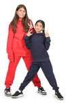 EVERYDAY KIDS All-Season Navy Pullover Hoodie – Warm Fleece Sweatshirt with Hood – Ideal for School, Outdoor Play, or Travel – Girls Hoodie