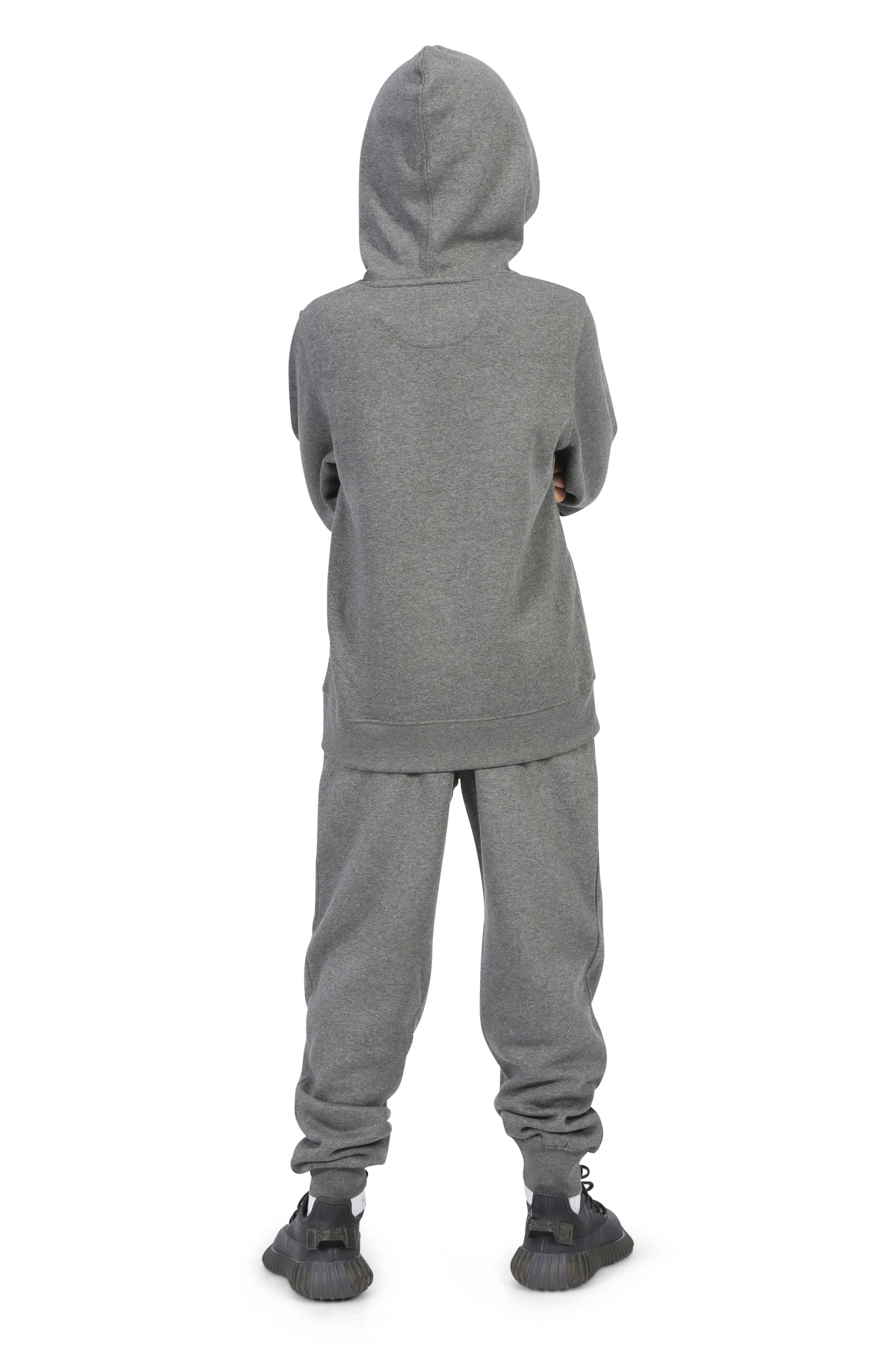 EVERYDAY KIDS All-Season Charcoal Gray Pullover Hoodie – Warm Fleece Sweatshirt with Hood – Ideal for School, Outdoor Play, or Travel – Boys Hoodie