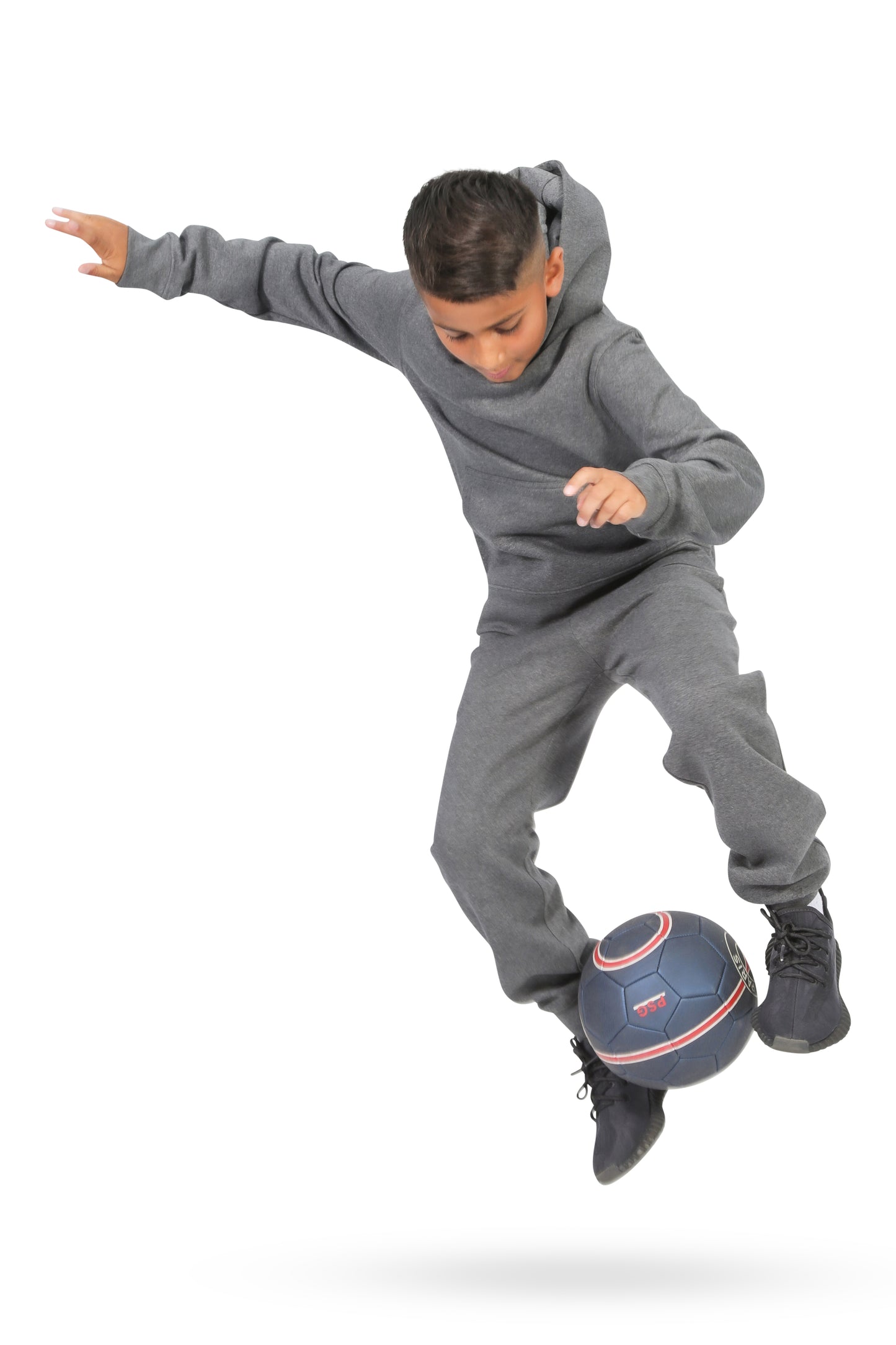 EVERYDAY KIDS All-Season Charcoal Gray Pullover Hoodie – Warm Fleece Sweatshirt with Hood – Ideal for School, Outdoor Play, or Travel – Boys Hoodie