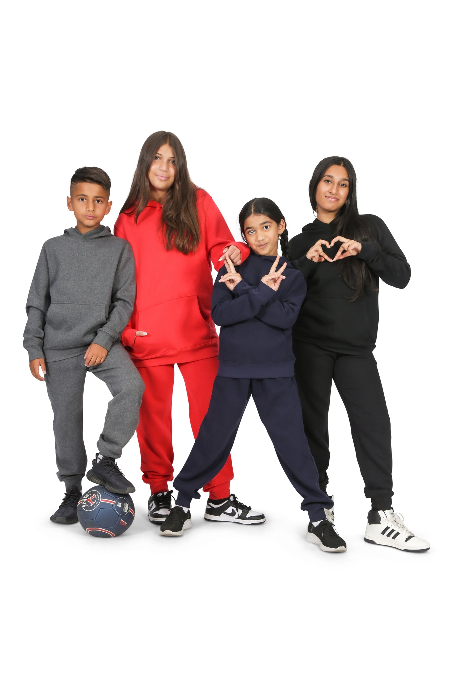 EVERYDAY KIDS All-Season Charcoal Gray Pullover Hoodie – Warm Fleece Sweatshirt with Hood – Ideal for School, Outdoor Play, or Travel – Boys Hoodie