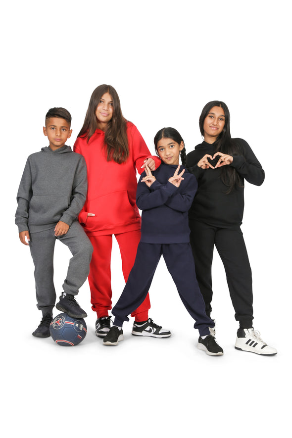 EVERYDAY KIDS All-Season Navy Pullover Hoodie – Warm Fleece Sweatshirt with Hood – Ideal for School, Outdoor Play, or Travel – Girls Hoodie