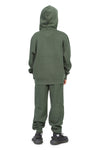EVERYDAY KIDS All-Season Green Pullover Hoodie – Warm Fleece Sweatshirt with Hood – Ideal for School, Outdoor Play, or Travel – Boys Hoodie