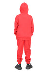 EVERYDAY KIDS All-Season Red Pullover Hoodie – Warm Fleece Sweatshirt with Hood – Ideal for School, Outdoor Play, or Travel – Boys Hoodie