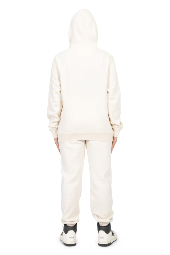EVERYDAY KIDS All-Season Off-White Pullover Hoodie – Warm Fleece Sweatshirt with Hood – Ideal for School, Outdoor Play, or Travel – Girls Hoodie