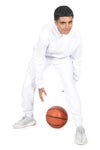 EVERYDAY KIDS All-Season White Pullover Hoodie – Warm Fleece Sweatshirt with Hood – Ideal for School, Outdoor Play, or Travel – Boys Hoodie