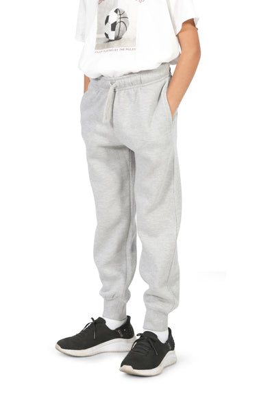 Girls’ Heather Gray Cotton Fleece Sweatpants