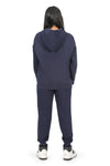 EVERYDAY KIDS Girls Navy Zip-Up Hoodie – Soft Fleece Jacket with Hood – All-Season Kids Sweatshirt for School, Play, or Layering