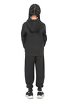 EVERYDAY KIDS Girls Black Zip-Up Hoodie  – Soft Fleece Jacket with Hood – All-Season Kids Sweatshirt for School, Play, or Layering