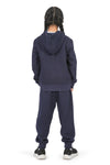 EVERYDAY KIDS Girls Navy Zip-Up Hoodie – Soft Fleece Jacket with Hood – All-Season Kids Sweatshirt for School, Play, or Layering