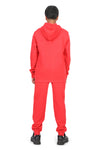 EVERYDAY KIDS Boys Red Zip-Up Hoodie – Soft Fleece Jacket with Hood – All-Season Kids Sweatshirt for School, Play, or Layering