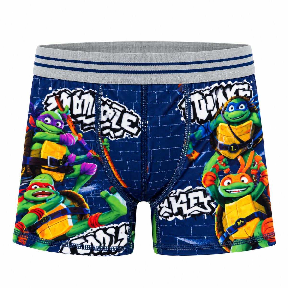 Teenage Mutant Ninja Turtles Boys 4-Pack Performance Boxer Briefs, TMNT Mutant Mayhem Underwear Set, Size 4