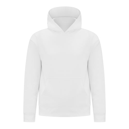 EVERYDAY KIDS All-Season White Pullover Hoodie – Warm Fleece Sweatshirt with Hood – Ideal for School, Outdoor Play, or Travel – Boys Hoodie