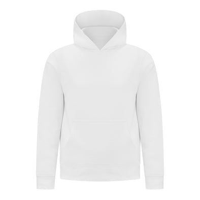 EVERYDAY KIDS All-Season White Pullover Hoodie – Warm Fleece Sweatshirt with Hood – Ideal for School, Outdoor Play, or Travel – Boys Hoodie