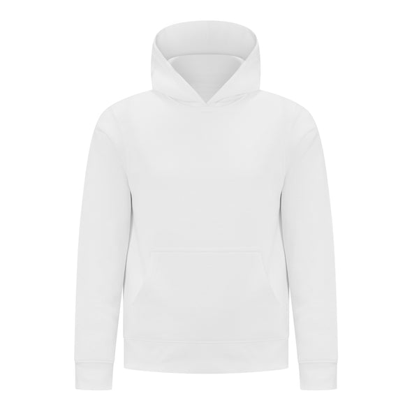 EVERYDAY KIDS All-Season White Pullover Hoodie – Warm Fleece Sweatshirt with Hood – Ideal for School, Outdoor Play, or Travel – Boys Hoodie