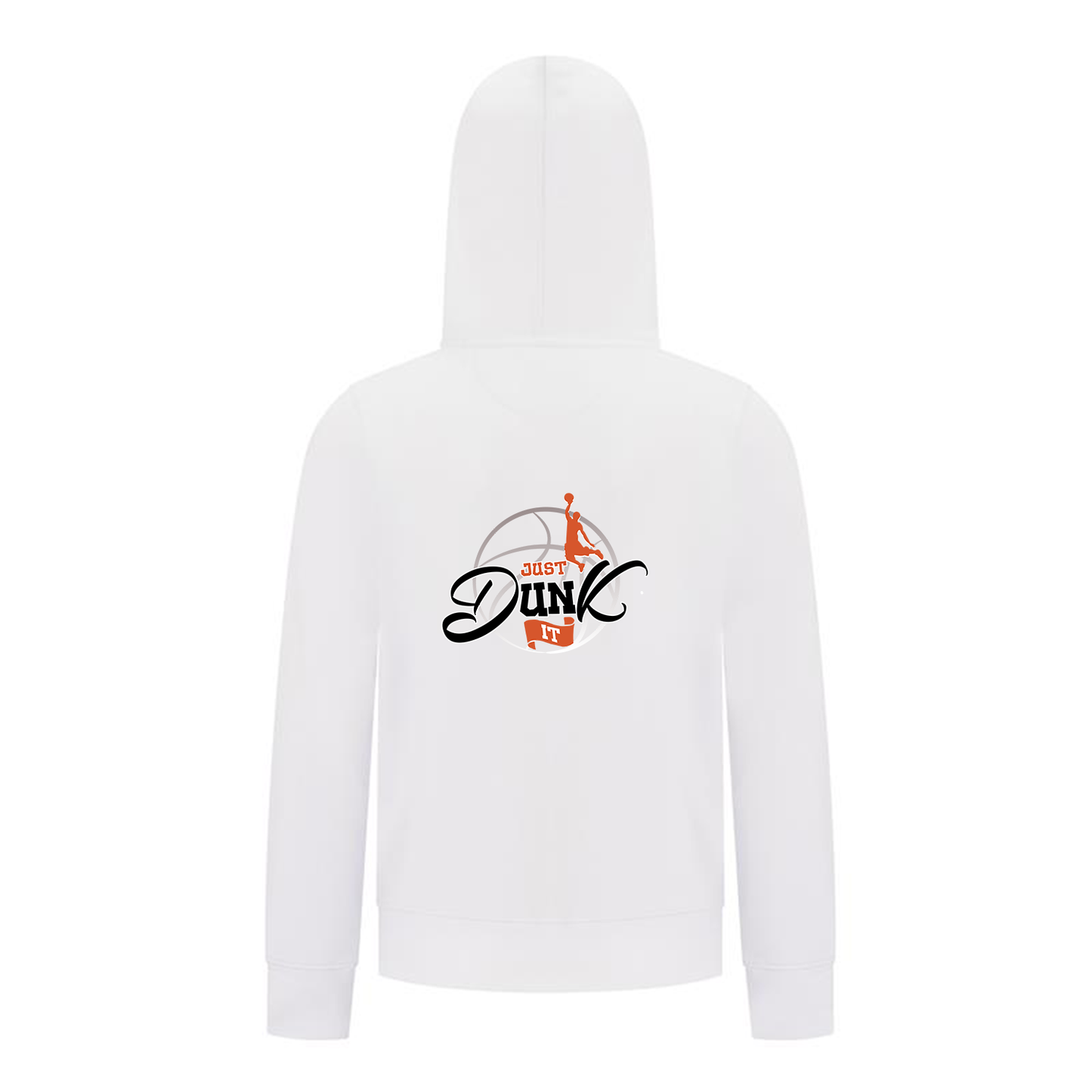 Everyday Kids Just Dunk It Basketball Zip Up Hoodie – Slam Dunk Graphic Sweatshirt
