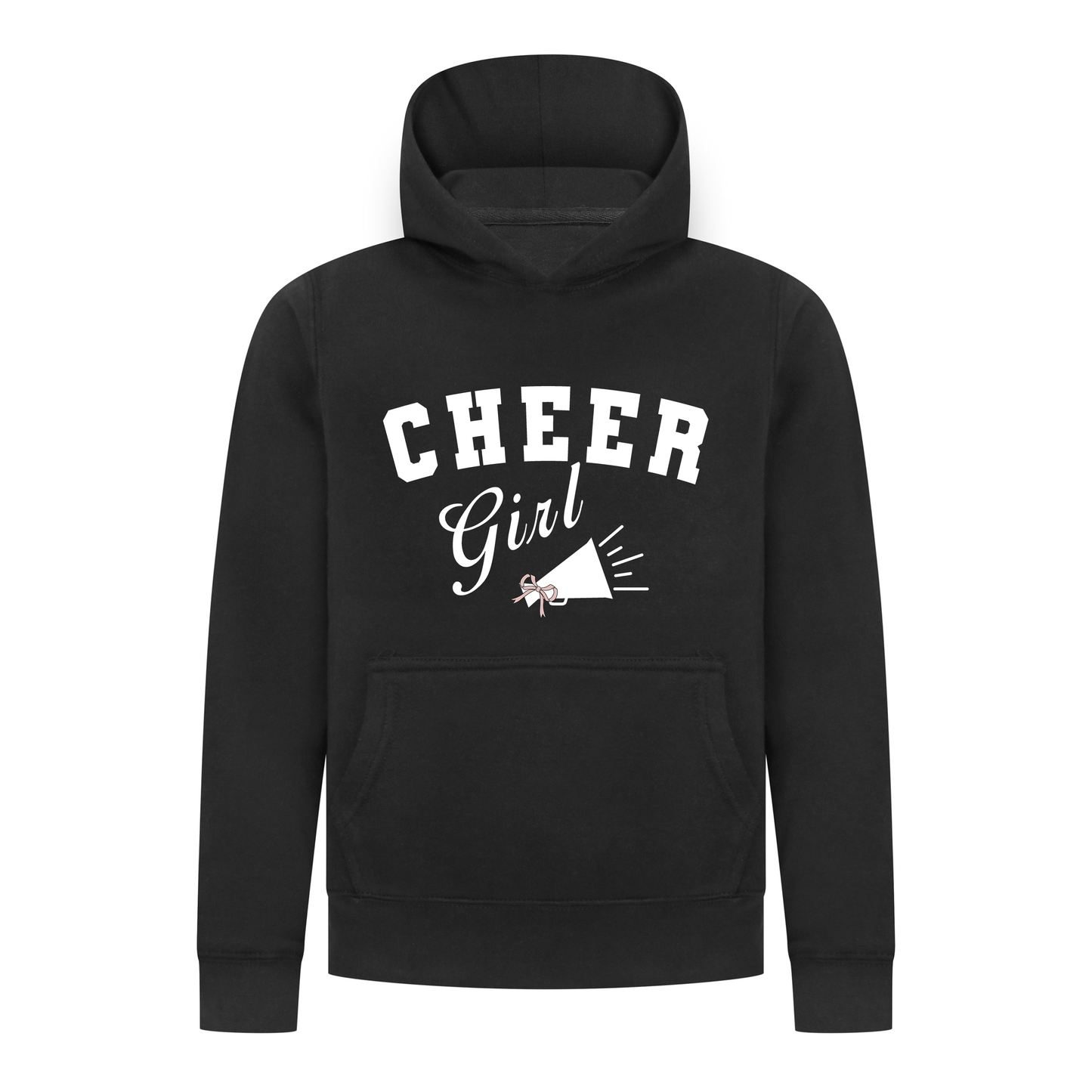 Everyday Kids Cheerleader Collection Girls Pullover – Cheer Girl Bow Graphic Sweatshirt