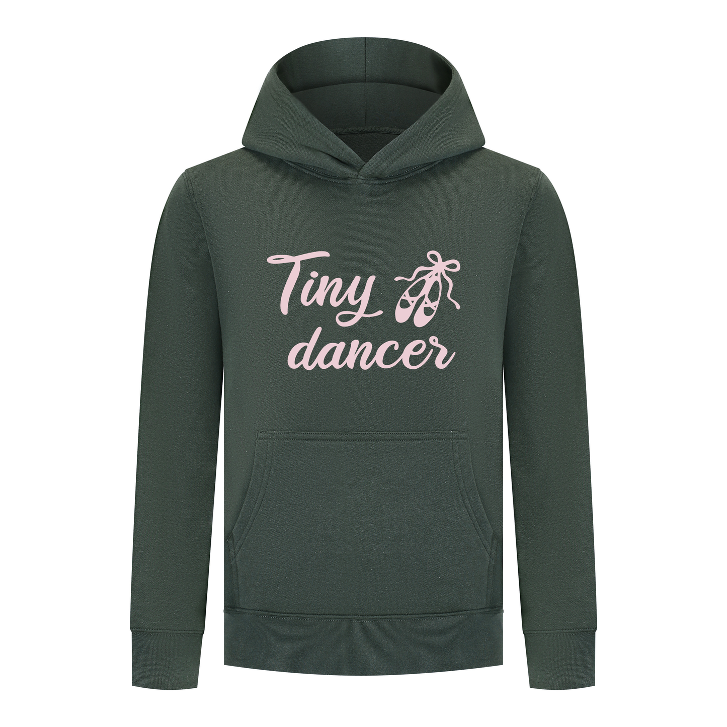 Everyday Kids Ballerina Tiny Dancer Girls Pullover Hoodie – Pink Ballet Slippers Sweatshirt