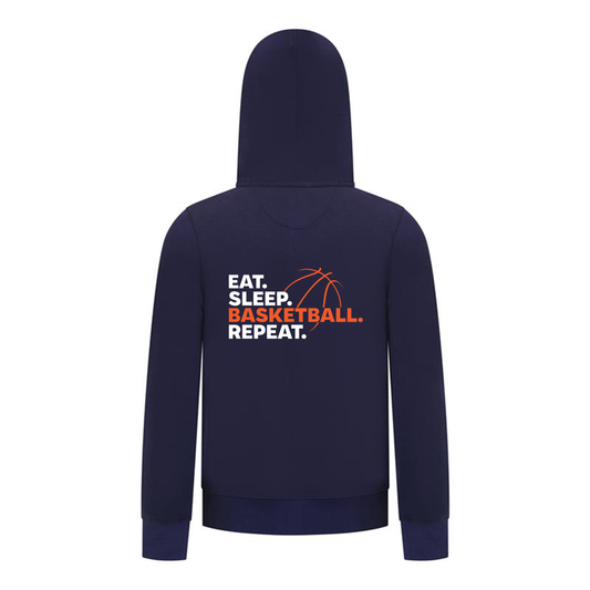 Everyday Kids Basketball Collection Zip Up Hoodie – Premium Athletic Hoodie with Bold “Basketball” Graphic Sweatshirt