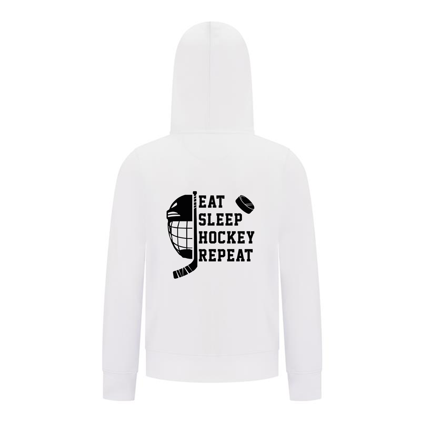 Everyday Kids Hockey Collection Boys Zip Up Hoodie – Eat Sleep Hockey Repeat Graphic Sweatshirt