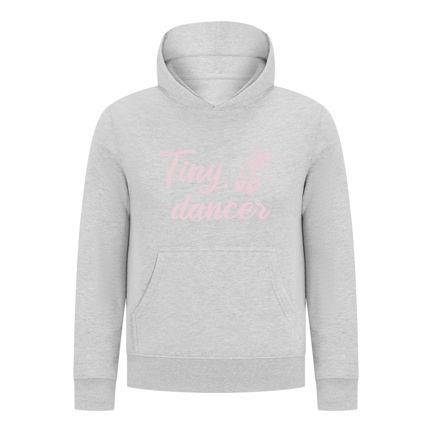 Everyday Kids Ballerina Tiny Dancer Girls Pullover Hoodie – Pink Ballet Slippers Sweatshirt
