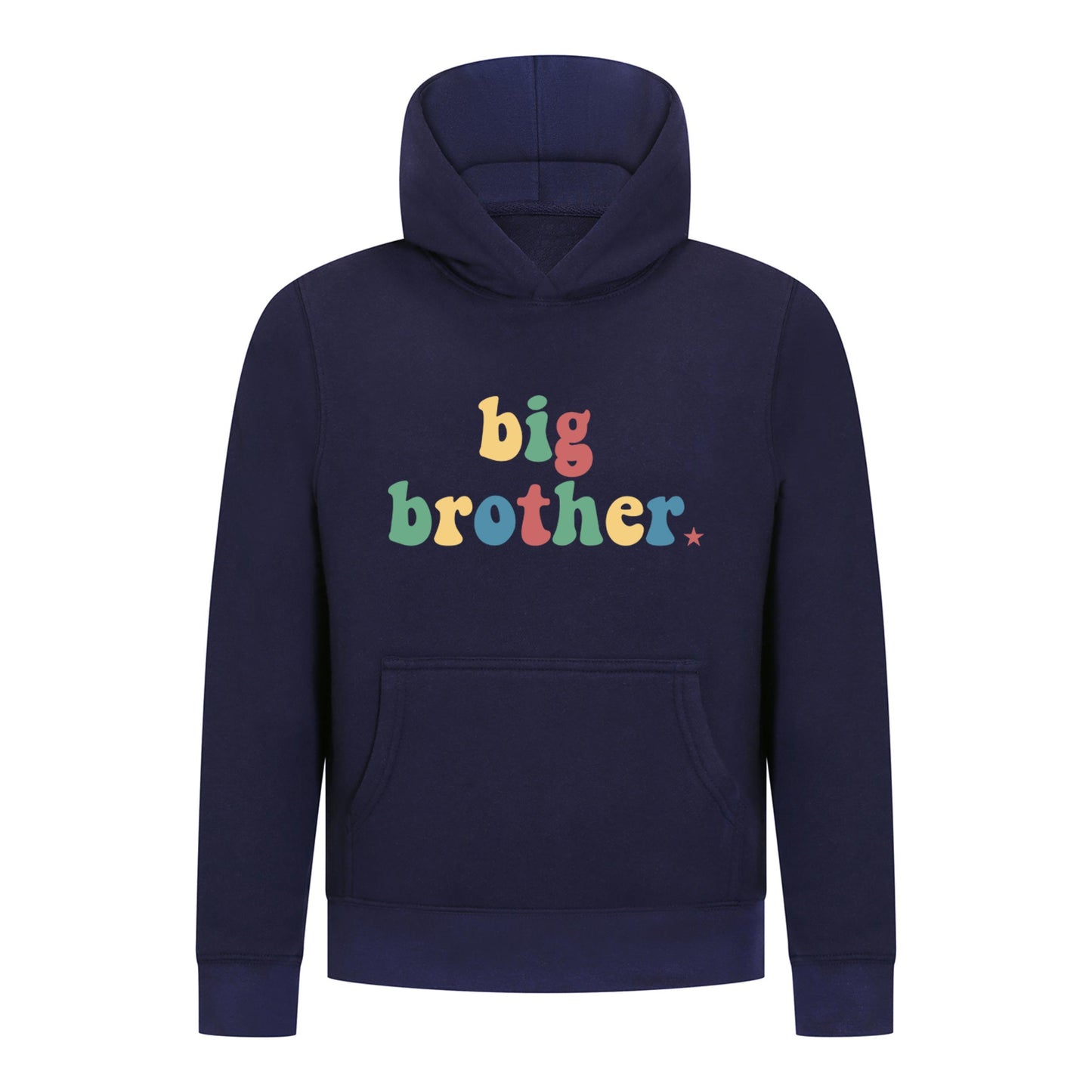 Everyday Kids Big Brother Boys Pullover Hoodie – Colorful Sibling Sweatshirt