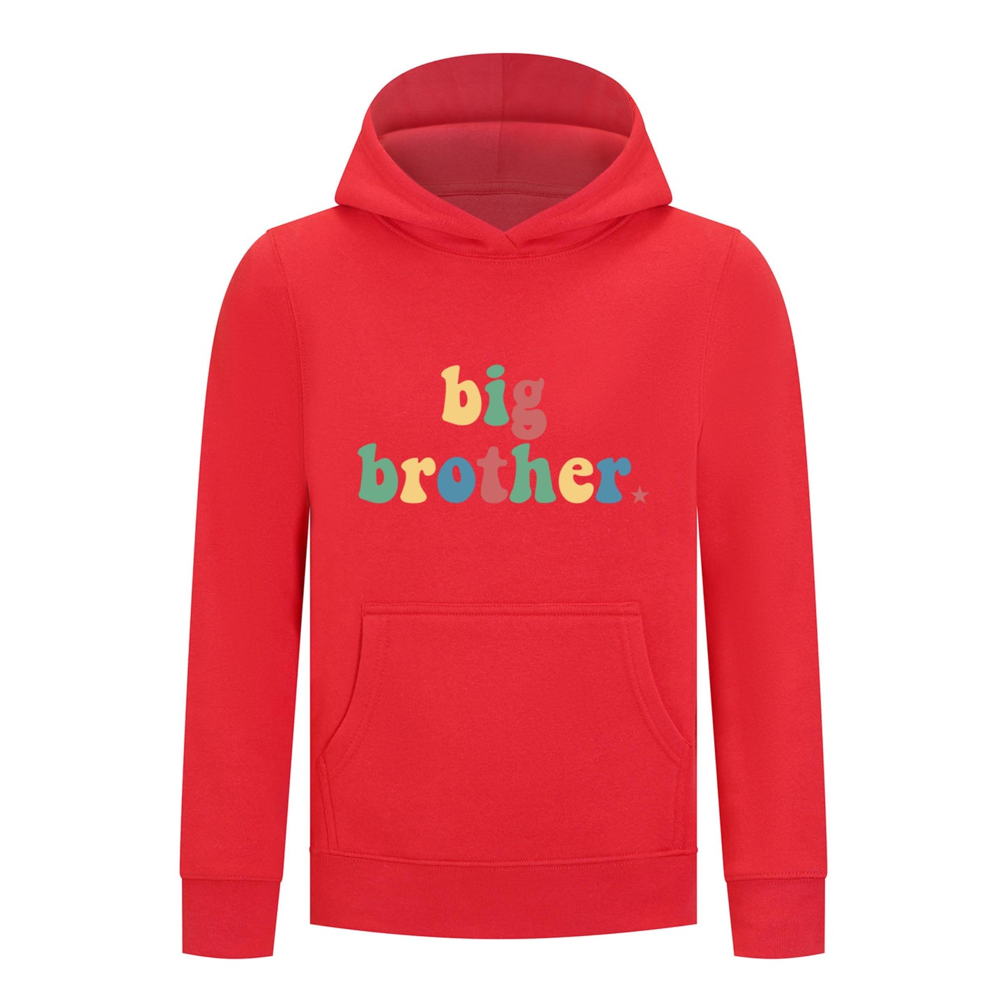 Everyday Kids Big Brother Boys Pullover Hoodie – Colorful Sibling Sweatshirt