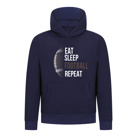 Everyday Kids Football Collection Boys Pullover – Eat Sleep Football Repeat Graphic Sweatshirt