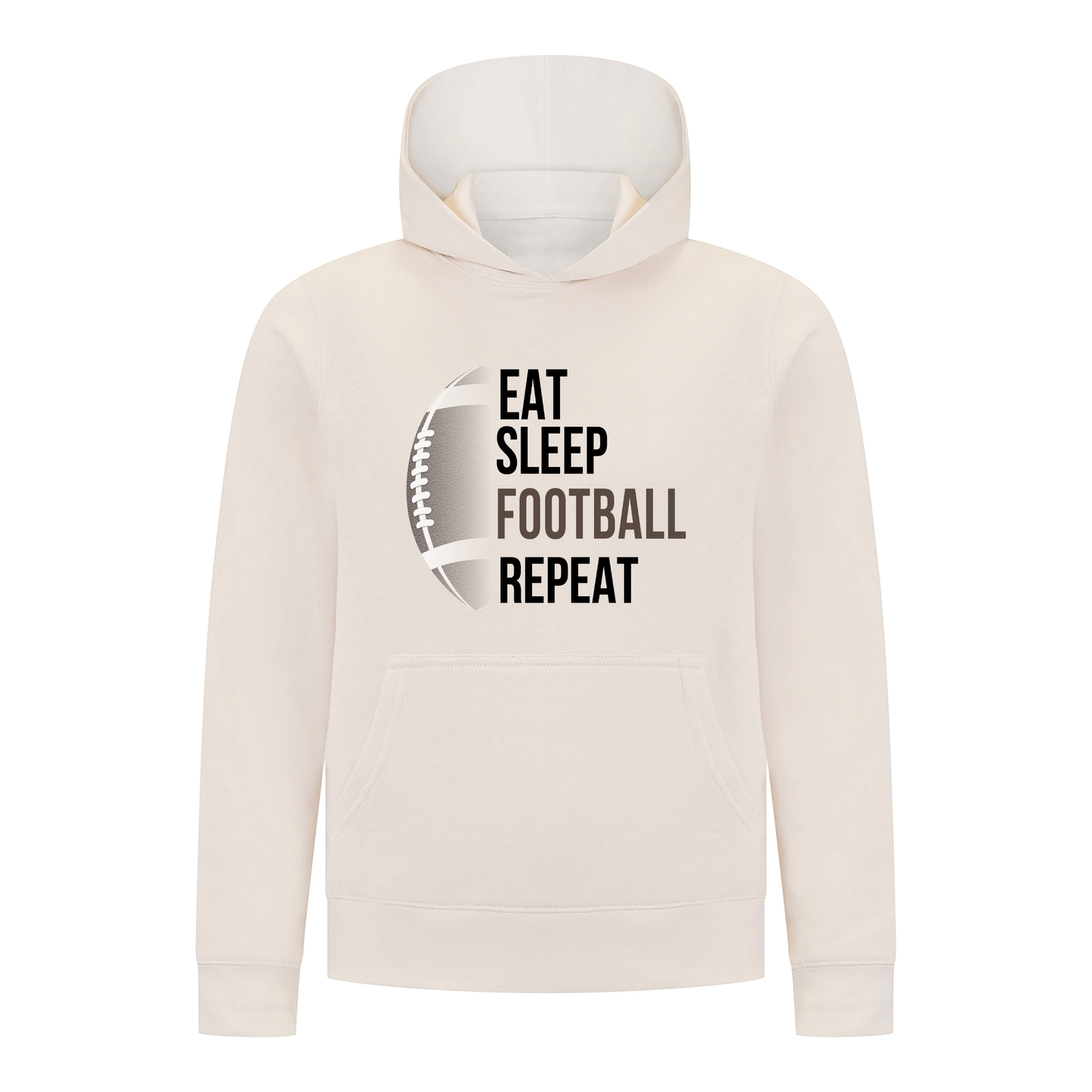 Everyday Kids Football Collection Boys Pullover – Eat Sleep Football Repeat Graphic Sweatshirt