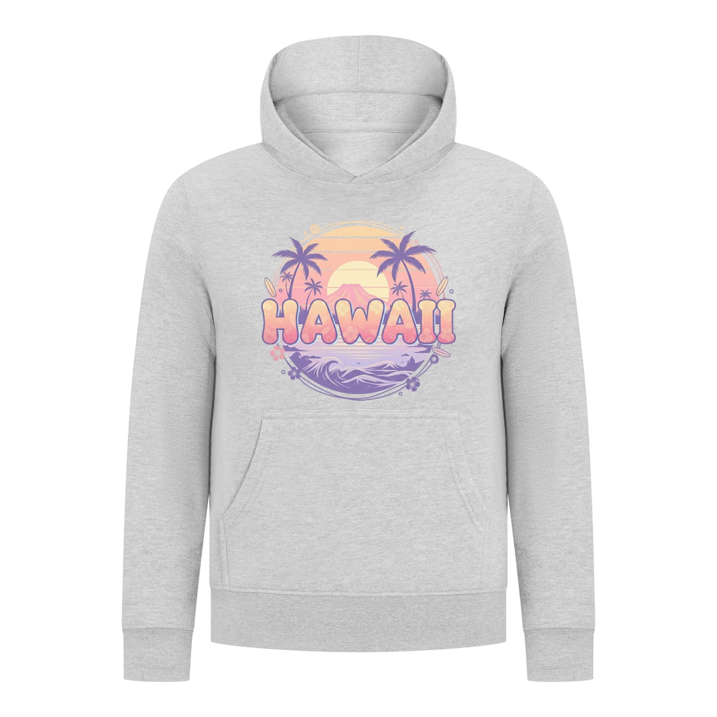 Everyday Kids Hawaii Sunset Pullover Hoodie – Tropical Beach Palm Tree Sweatshirt