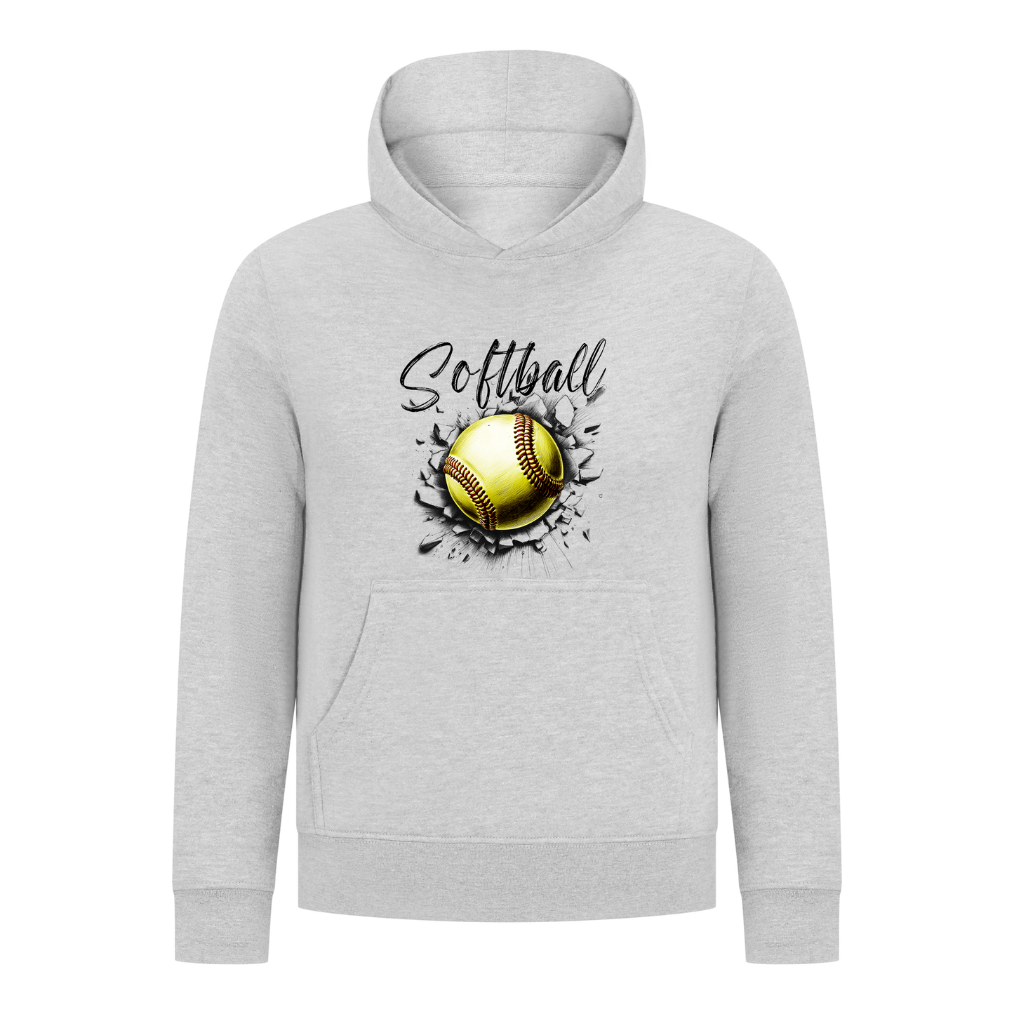 Everyday Kids Softball Collection Pullover Hoodie – Classic Softball Graphic Sweatshirt