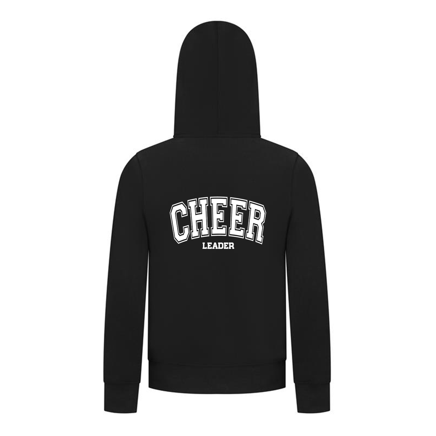 Everyday Kids Cheerleader Collection Girls  Zip Up  – Cheer Girl Bow Graphic Sweatshirt
