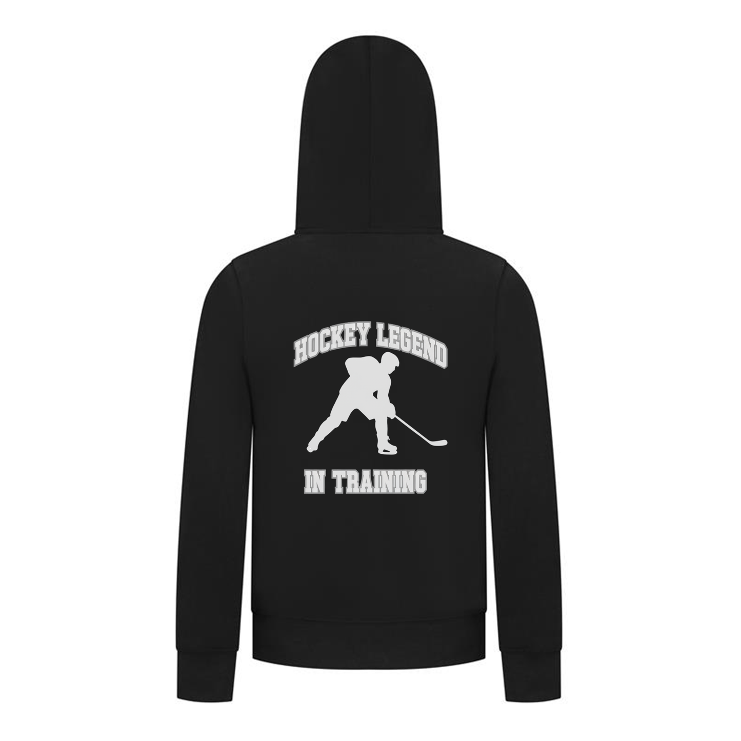 Everyday Kids Hockey Collection Boys Zip Up Hoodie – Hockey Legend In Training Graphic Sweatshirt