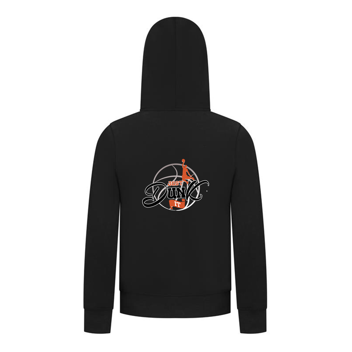 Everyday Kids Just Dunk It Basketball Zip Up Hoodie – Slam Dunk Graphic Sweatshirt