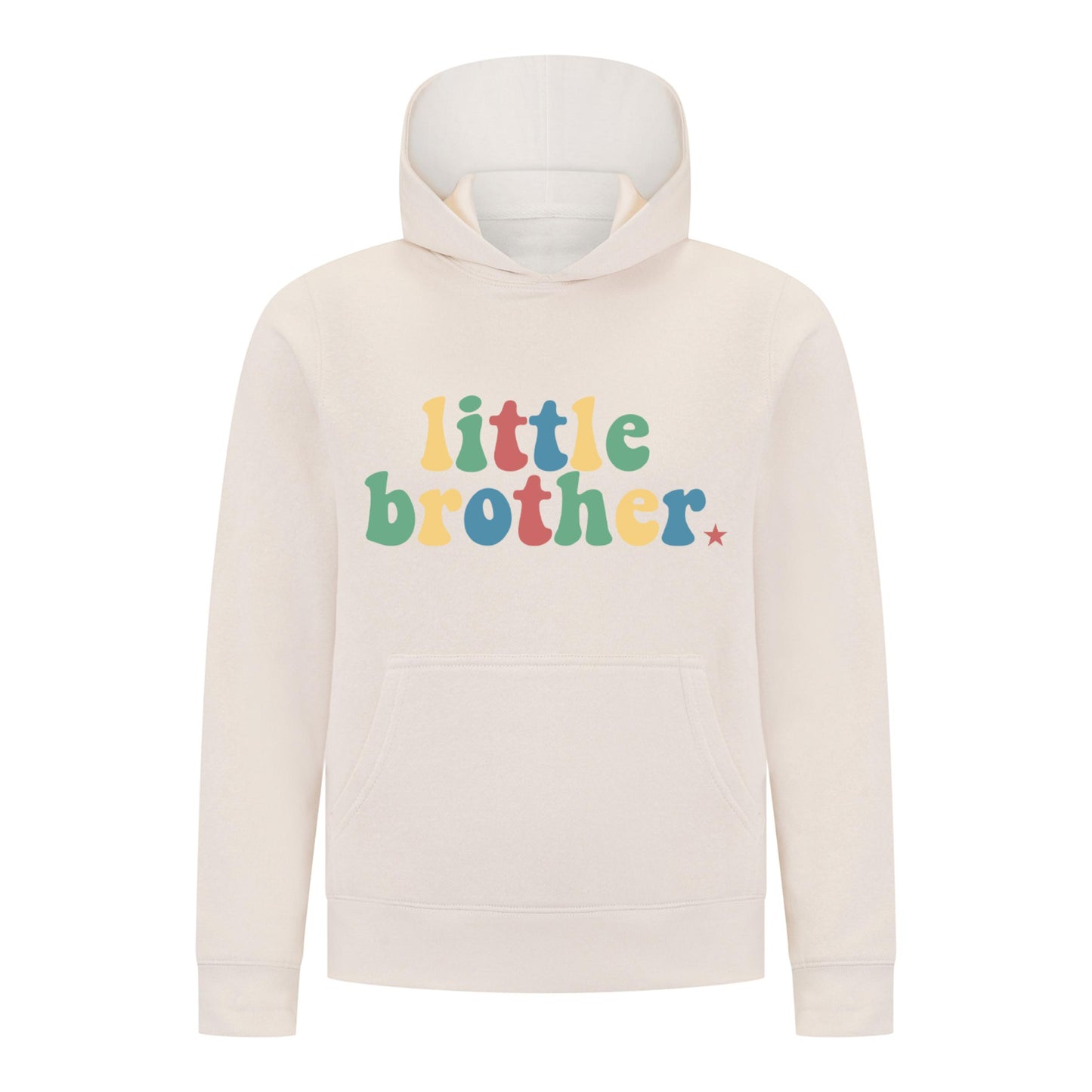 Everyday Kids Little Brother Boys Pullover Hoodie – Cute Retro Sibling Sweatshirt