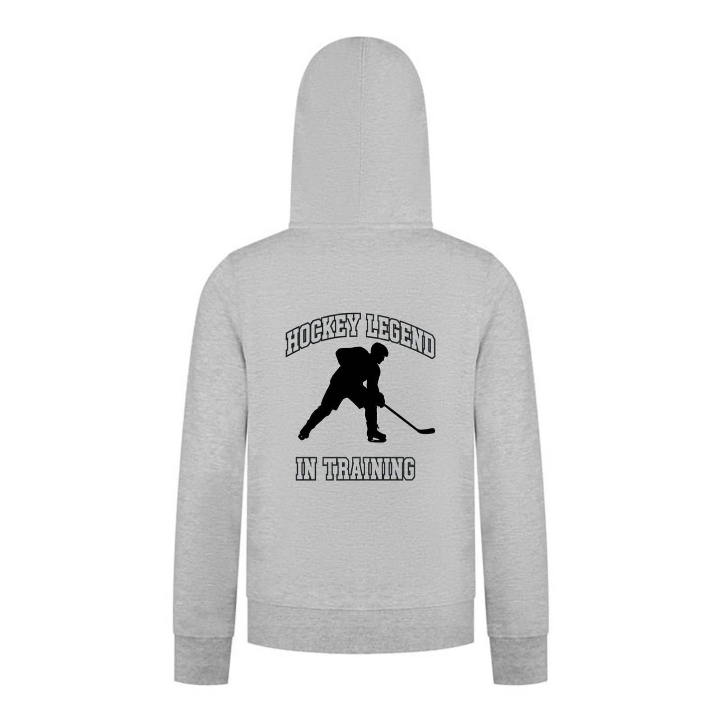 Everyday Kids Hockey Collection Boys Zip Up Hoodie – Hockey Legend In Training Graphic Sweatshirt
