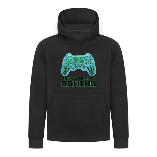 Everyday Kids “I’d Rather Be Gaming” Pullover Hoodie – Cool Video Game Controller Sweatshirt