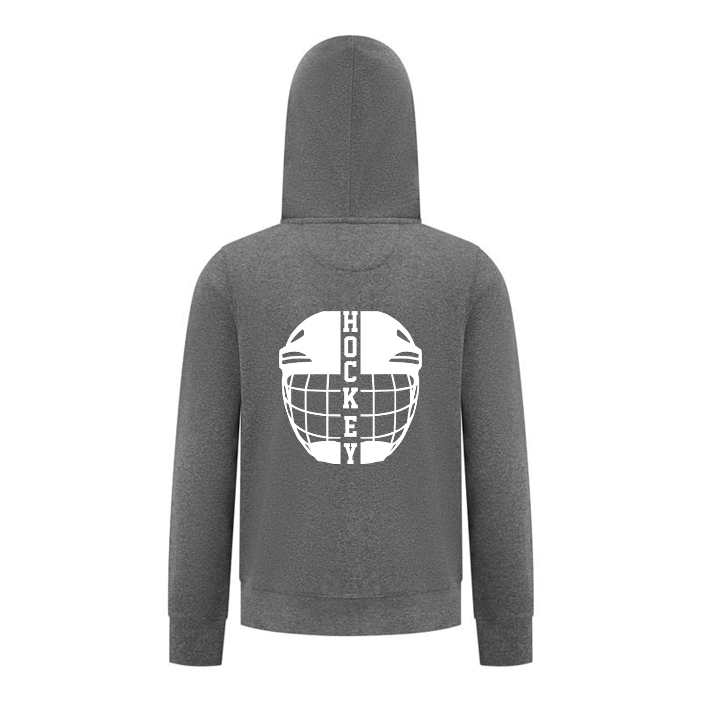 Everyday Kids Hockey Collection Boys Zip Up Hoodie – Hockey Mask Graphic Sweatshirt