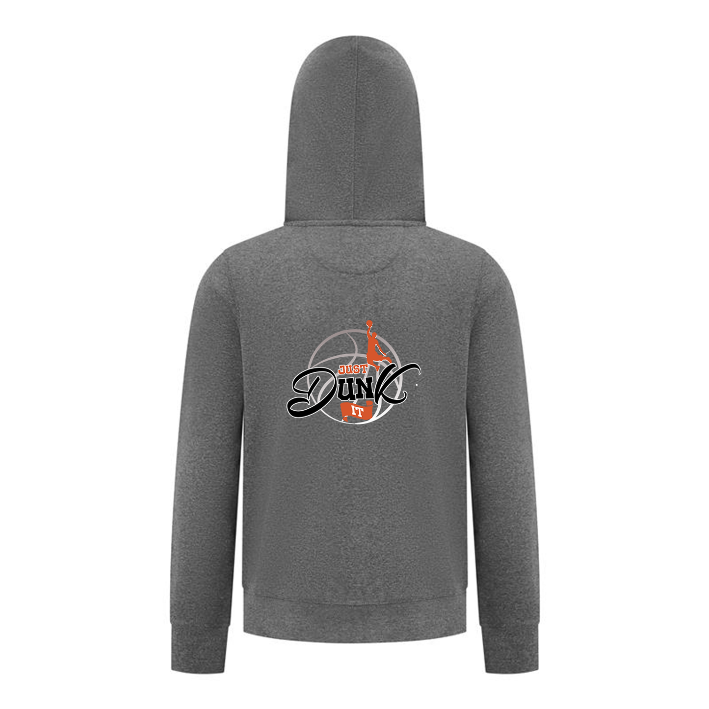 Everyday Kids Just Dunk It Basketball Zip Up Hoodie – Slam Dunk Graphic Sweatshirt