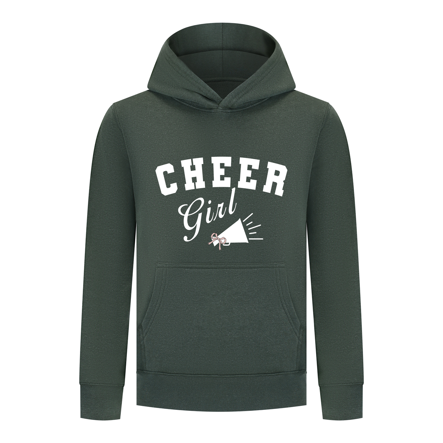 Everyday Kids Cheerleader Collection Girls Pullover – Cheer Girl Bow Graphic Sweatshirt