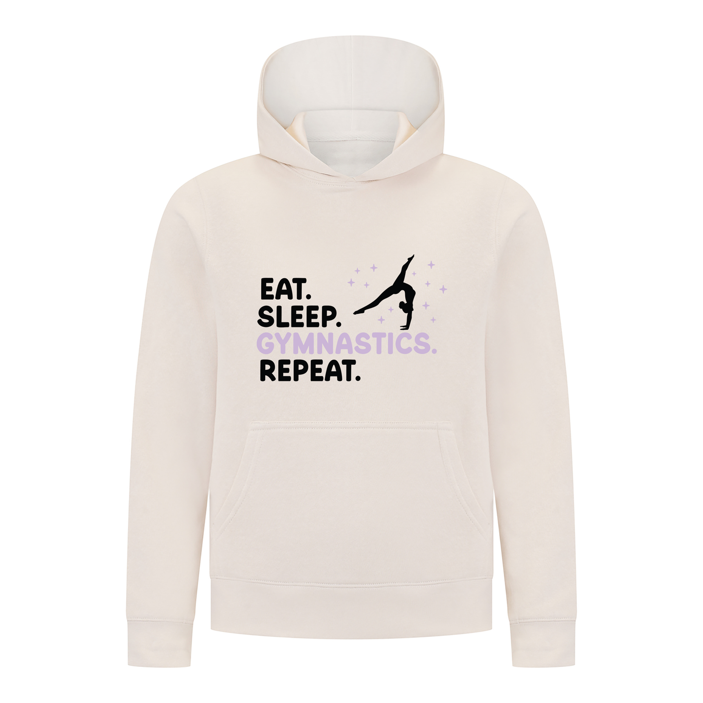 Everyday Kids Gymnastics Collection Girls Pullover Hoodie – Eat Sleep Gymnastics Graphic Sweatshirt