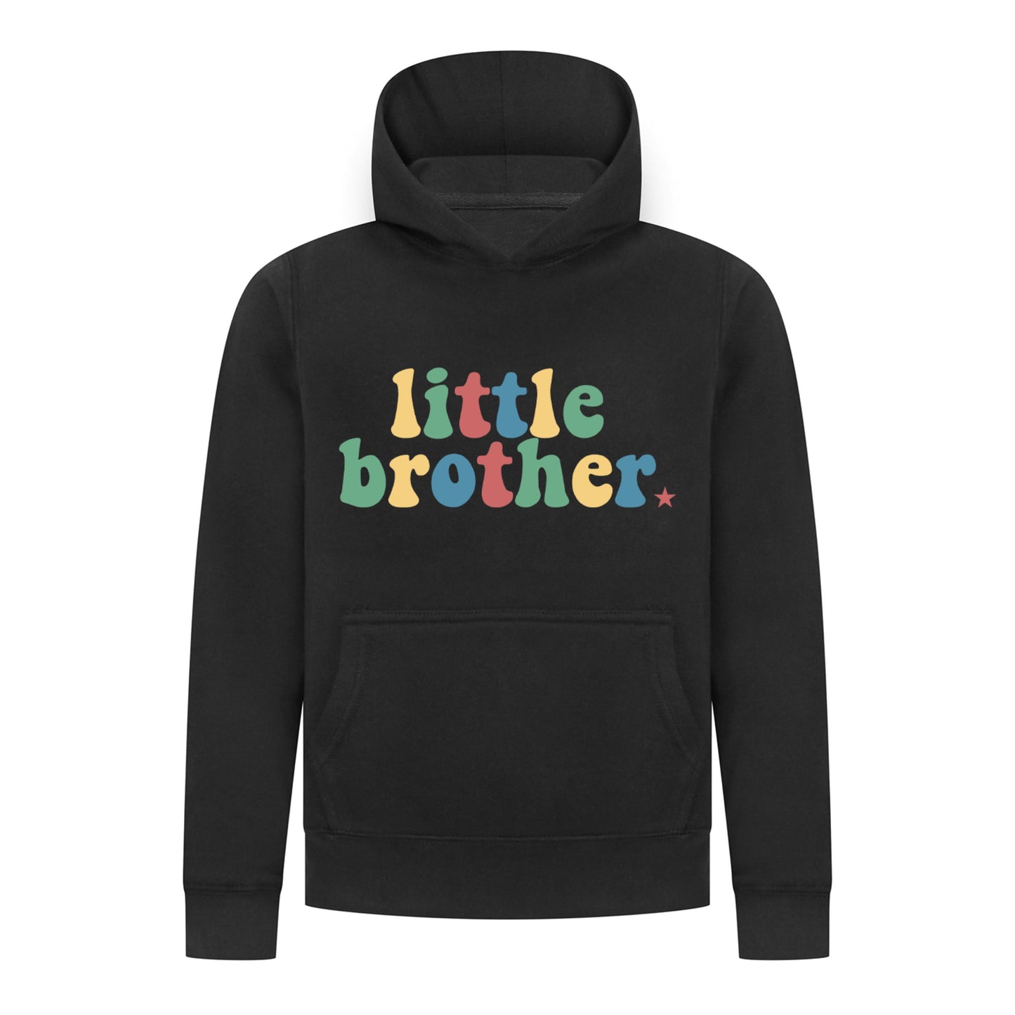 Everyday Kids Little Brother Boys Pullover Hoodie – Cute Retro Sibling Sweatshirt
