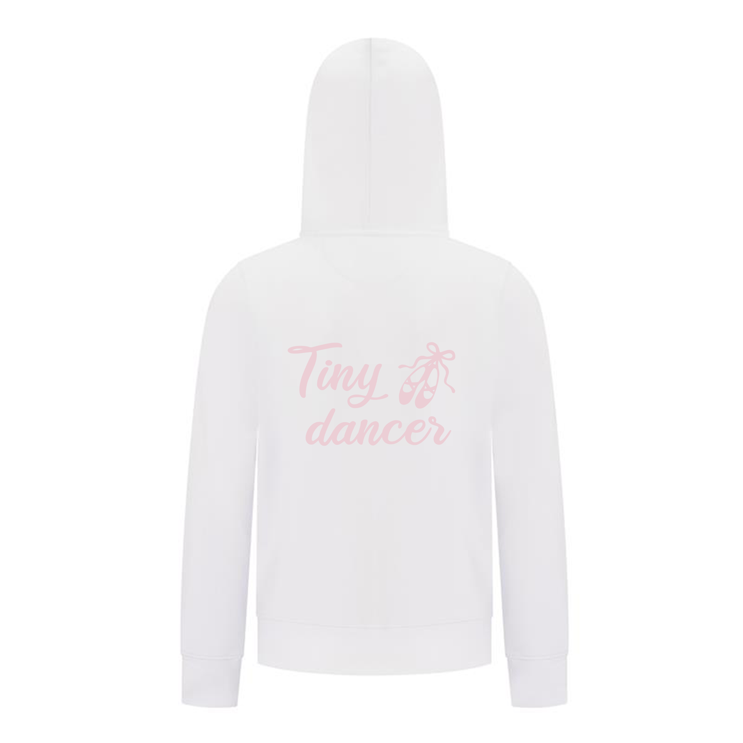 Everyday Kids Ballerina Tiny Dancer Girls Zip Up Hoodie – Pink Ballet Slippers Sweatshirt